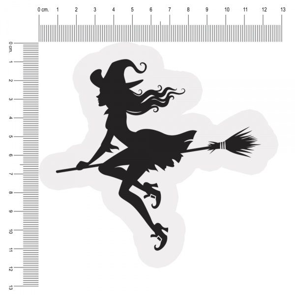 Светоотражающая наклейка Ведьма