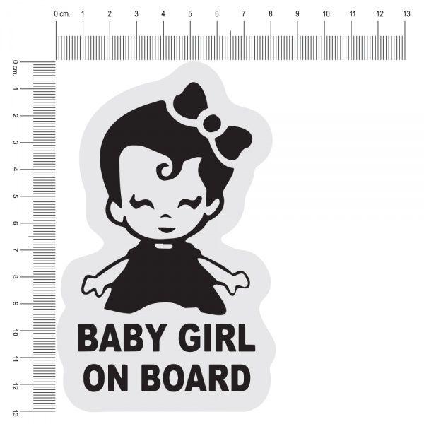 Світловідбивна наліпка Baby Girl On Board