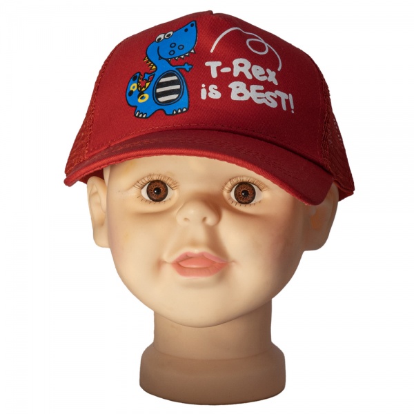 Бейсболка Devilon 3-8 лет р.48-54 красный 518882 