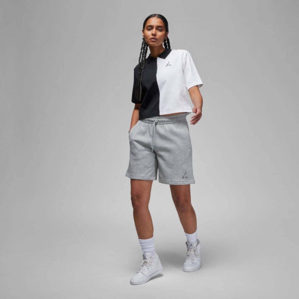 Шорты Nike W J BRKLN FLC SHORT DX0380-063 р. L серый