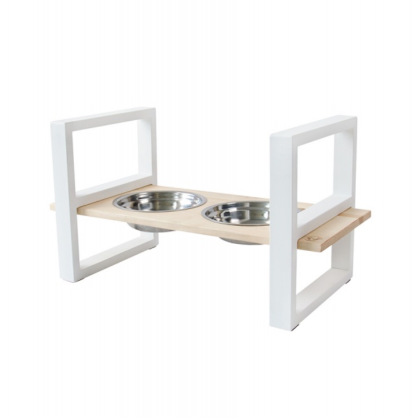 Миска подвійна 10 центів для Джека №1 L/XL 2х1250 мл білий