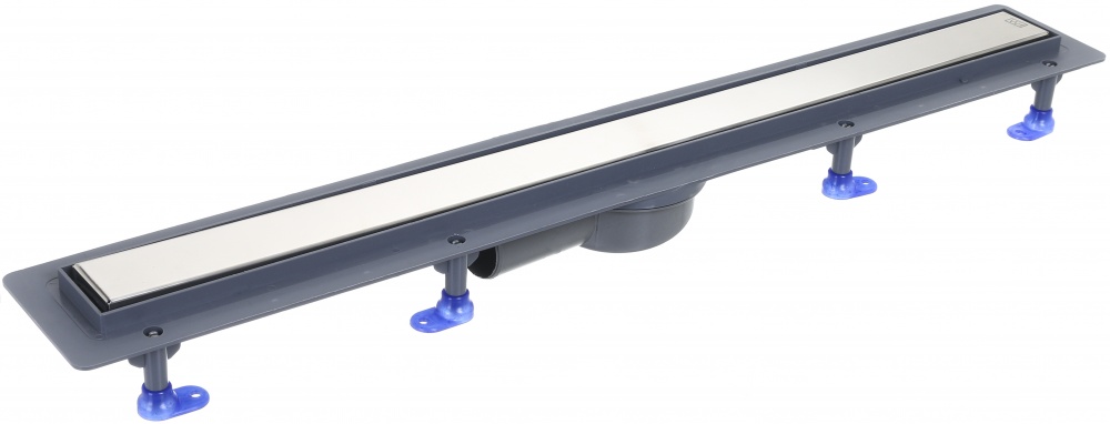 Душевой трап Water House Душевой канал WATER HOUSE с фланем (корпус пластиковый) L 80см, нержавеющая решетка Плитка, сухой затвор