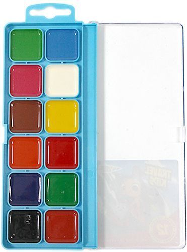 Акварель Travel Kids 12 кольорів без пензля Western Industrial Group