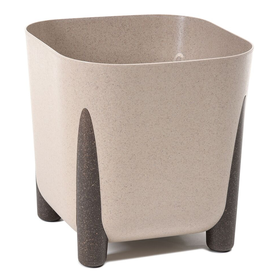 Вазон пластик FRIDA 29х29х28,7 см квадратний лате 16 л Lamela (9852673)