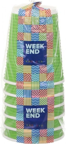 Стакан бумажный Weekend 250 мл 6 шт.