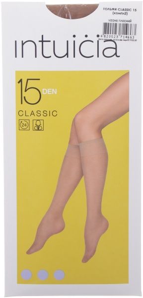 Гольфы женские Интуиция Classic 15 Den р. 2 бежевый 