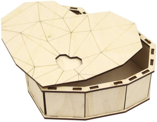 Подарочная коробка Сердце 20x16x16 см Rosa Talent