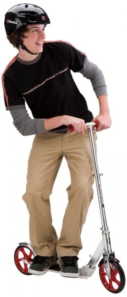 Самокат Razor A5 Lux червоний із сірим 