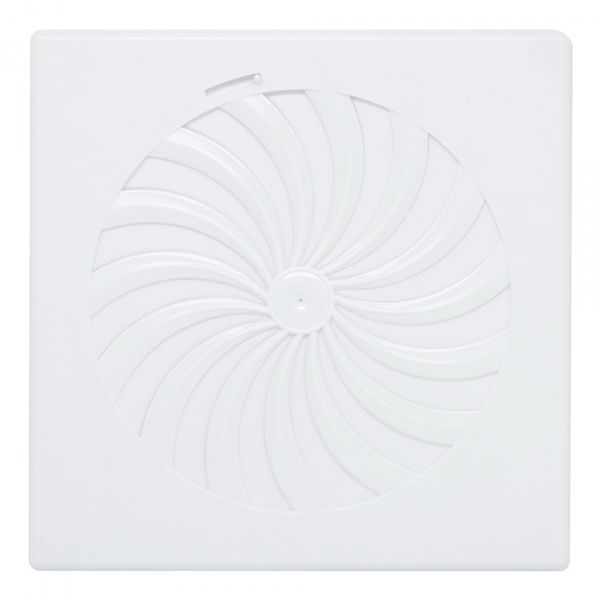 Гратка для вентиляції К-18 180x180 мм пластик білий 