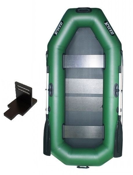 Човен надувний Ладья гребний ЛТ-250БСТ зелений