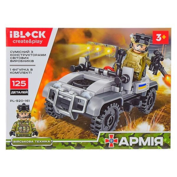 Конструктор Iblock Армия, 8 видов в ассортименте PL-920-161