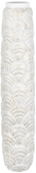 Ваза полігумова біла Blondie 15,5х15,5х75 см