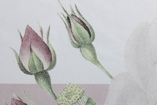 Скатерть Venesia 3D print 160x260 см бежевый с розовым Banian 