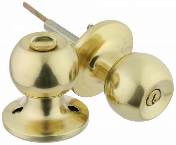 Кнобсет Bruno 607 PB з ключами PZ матова латунь