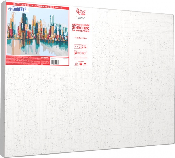 Картина по номерам Golden City 35x45 см Rosa Start 