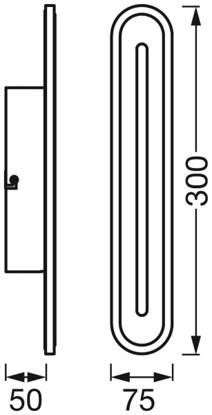 Светильник светодиодный Ledvance Smart+ Wifi Orbis Bath Wall 300 мм 13 Вт черный 