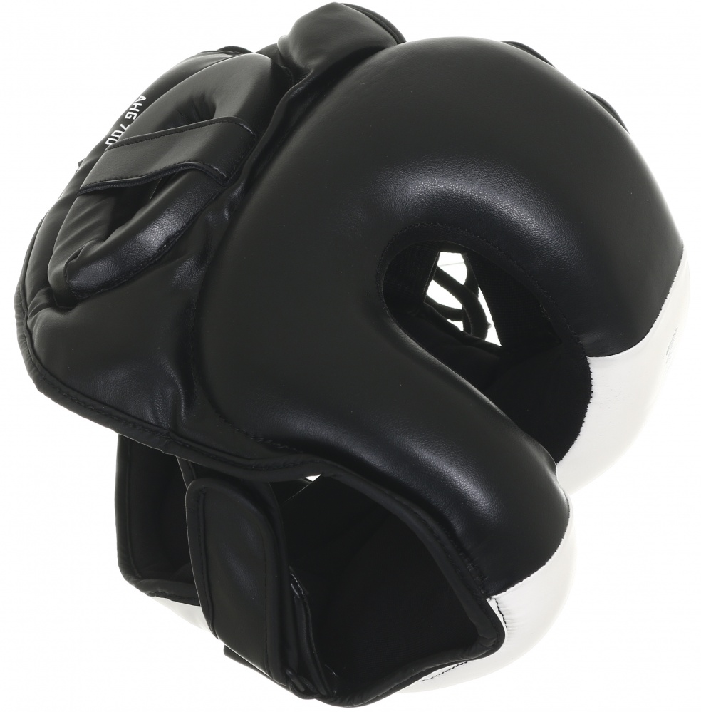 Шлем боксерский MaxxPro р. L AHG-700 Black/White vynil L черныйбелый