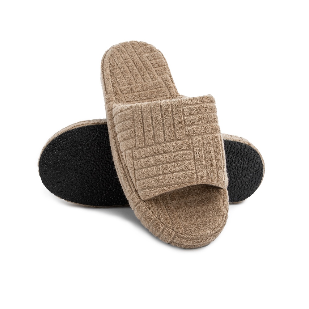 Капці домашні Twins HS махрові на платформі 12692 р.40 коричневий