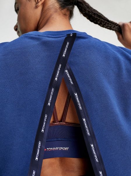Джемпер Tommy Hilfiger OPEN BACK TAPE FLEECE CREW S10S100477-C7H р. M синий