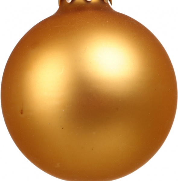Шар новогодний одноцветная d 60 мм золотой .0161