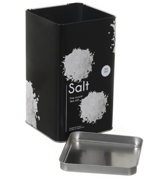 Ємність для зберігання Loft Salt чорна 18,3x10,6x10,6 см Flamberg Premium