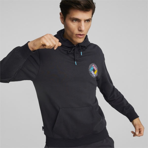 Джемпер Puma SWxP Graphic Hoodie TR 53566001 р. XL черный