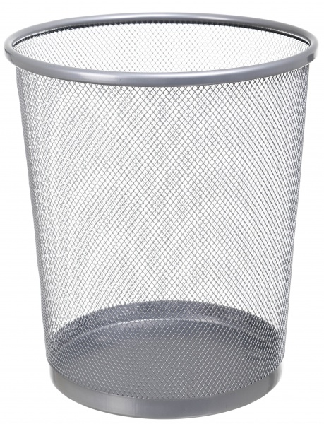 Корзина для бумаги Nota Bene металлическая 23,7x18,4х26,3 см серый 