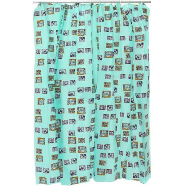 Штора для душа Woko Ракушки Green