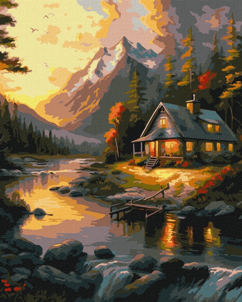 Картина по номерам Золотой закат 40х50 см Идейка