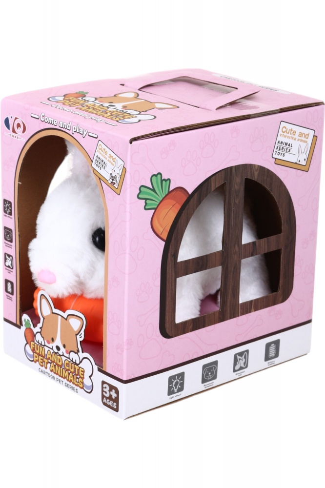 Іграшка інтерактивна YUAN QI зайчик з морквиною BOP1446811