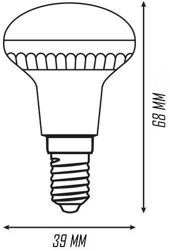 Лампа світлодіодна Hopfen 4 Вт R39 матова E14 220 В 4200 К 