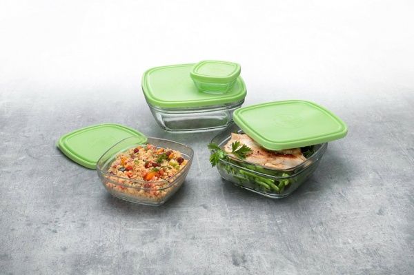 Салатник с крышкой Lys Carré Frashbox 610 мл 9082AM06A1111 Duralex