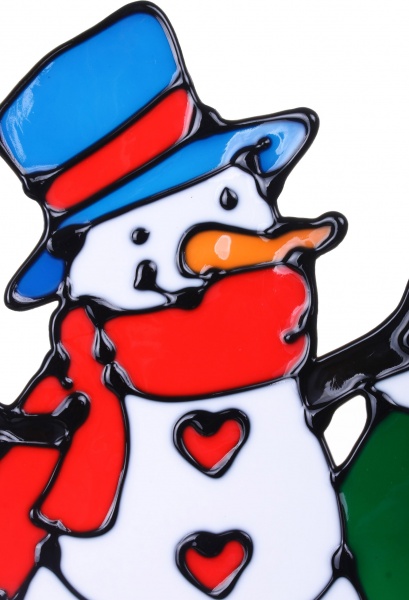 Наклейка декоративная cиликоновая 4 микс (6 дизайнов) в ассортименте 13x18 см