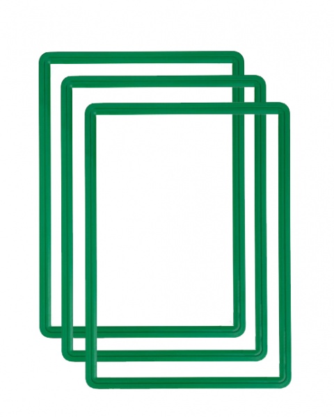 Рамка А4 формату зелена 3 шт.