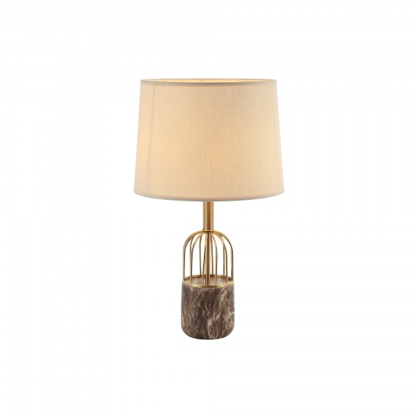 Настольная лампа Vio Concept by LUCEA Solen small 1x40 Вт E27 кофейный/античная латунь 80410-01-TS1-CW 