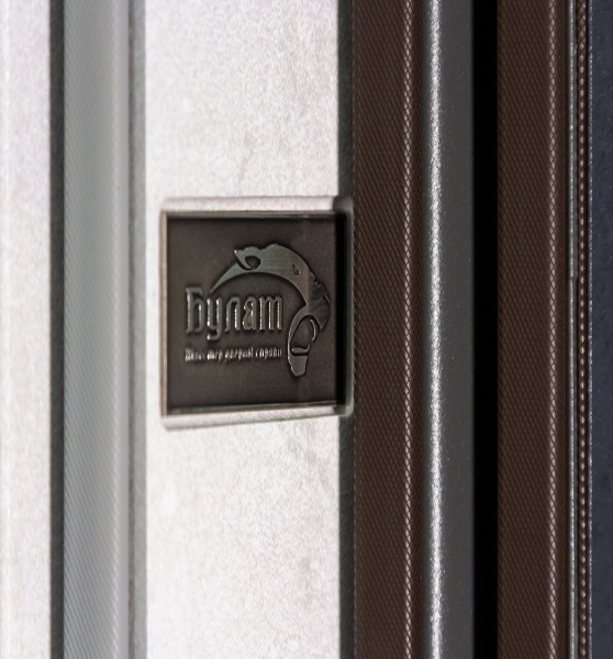 Дверь входная Булат Ультра (квадро) 535 бетон антрацит / бетон снежный 2050x850 мм левая