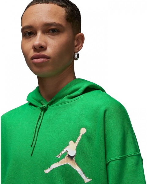 Джемпер Jordan W J BRKLN FT GFX PO DZ3378-310 р. XL зелений