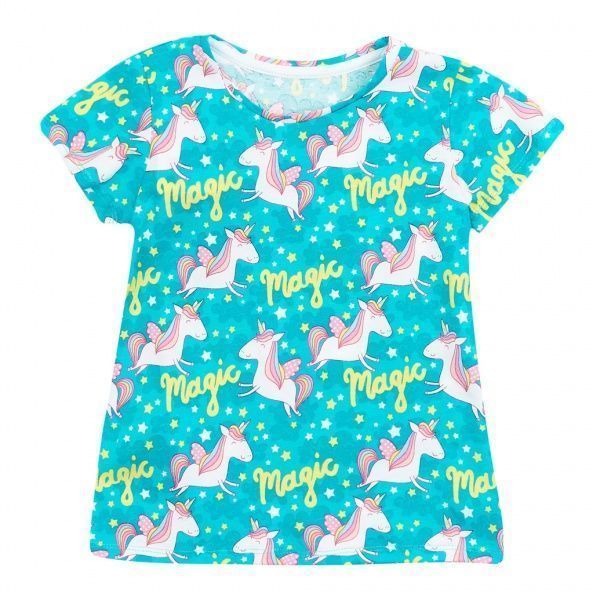 Футболка з коротким рукавом Соня “Єдинороги” 9635 р.98 різнокольоровий 