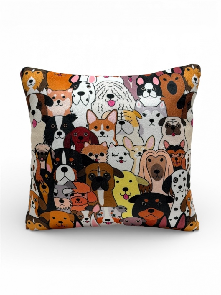 Подушка декоративная Stip Epic собаки 38 см разноцветный принт
