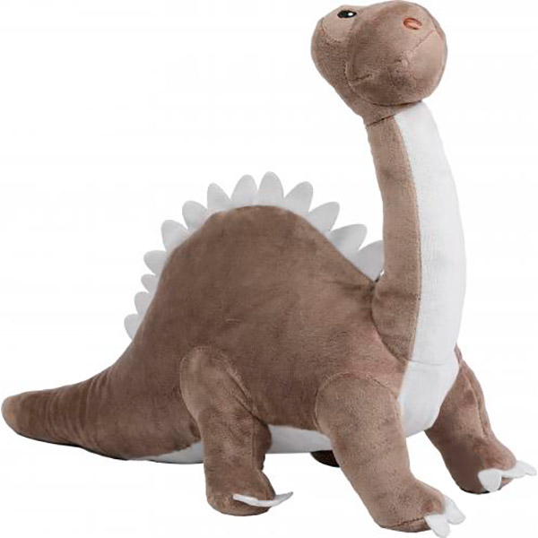 Мягкая игрушка Luna Kids Лонги Бронтозавр коричневый 42х32х15 см коричневый NR-1