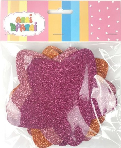 Декор з глітером Зірка 6 шт. Аплі-Краплі