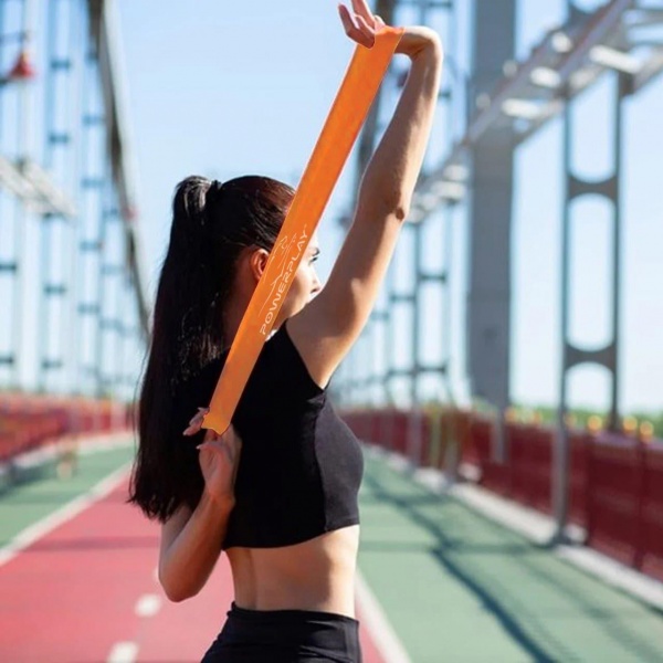 Резинка для фітнесу PowerPlay 4140 Level 1 600x60x0,6 мм 5 кг помаранчева