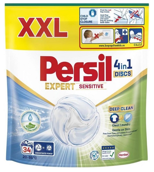 Капсулы для машинной стирки Persil Диски Сенситив 34 шт.