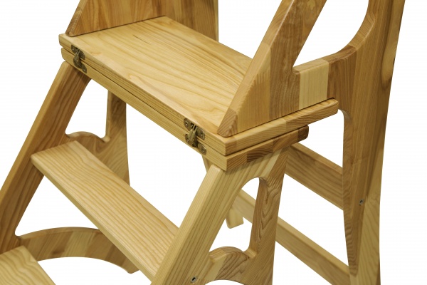 Драбина-стілець натуральний 