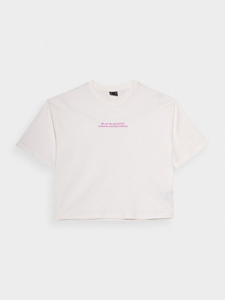 Футболка 4F TSHIRT F1042 4FSS23TTSHF1042-11S р.XL белый