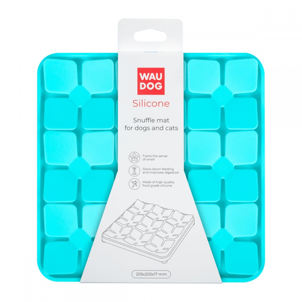Коврик Waudog Silicone 205х205х17 мм голубой