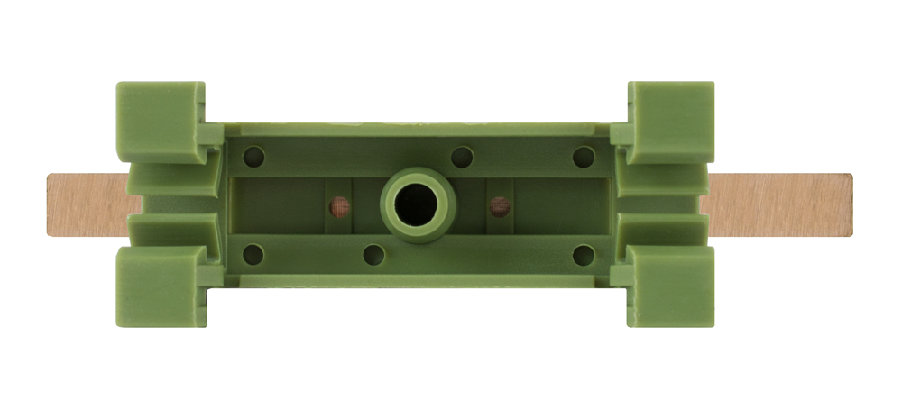 Шина нульова на DIN-рейку універсальна E.NEXT e.bs.stand.1.12.green s025008