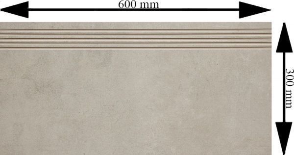 Плитка Konskie group Grey Wind mild stopnica 30x60 