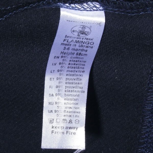 Комплект Фламинго 3 предмета синий/розовый р.80 052-314 