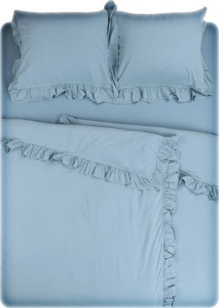 Комплект постельного белья семейный голубой Limasso 